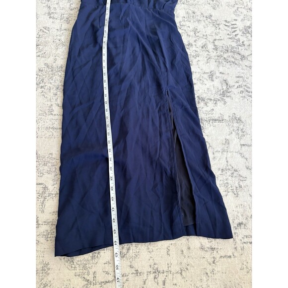 Lulus Dreamy Date Night Navy Blue Sleeveless Midi Dress Size Large Wedding Guest - Picture 7 of 10